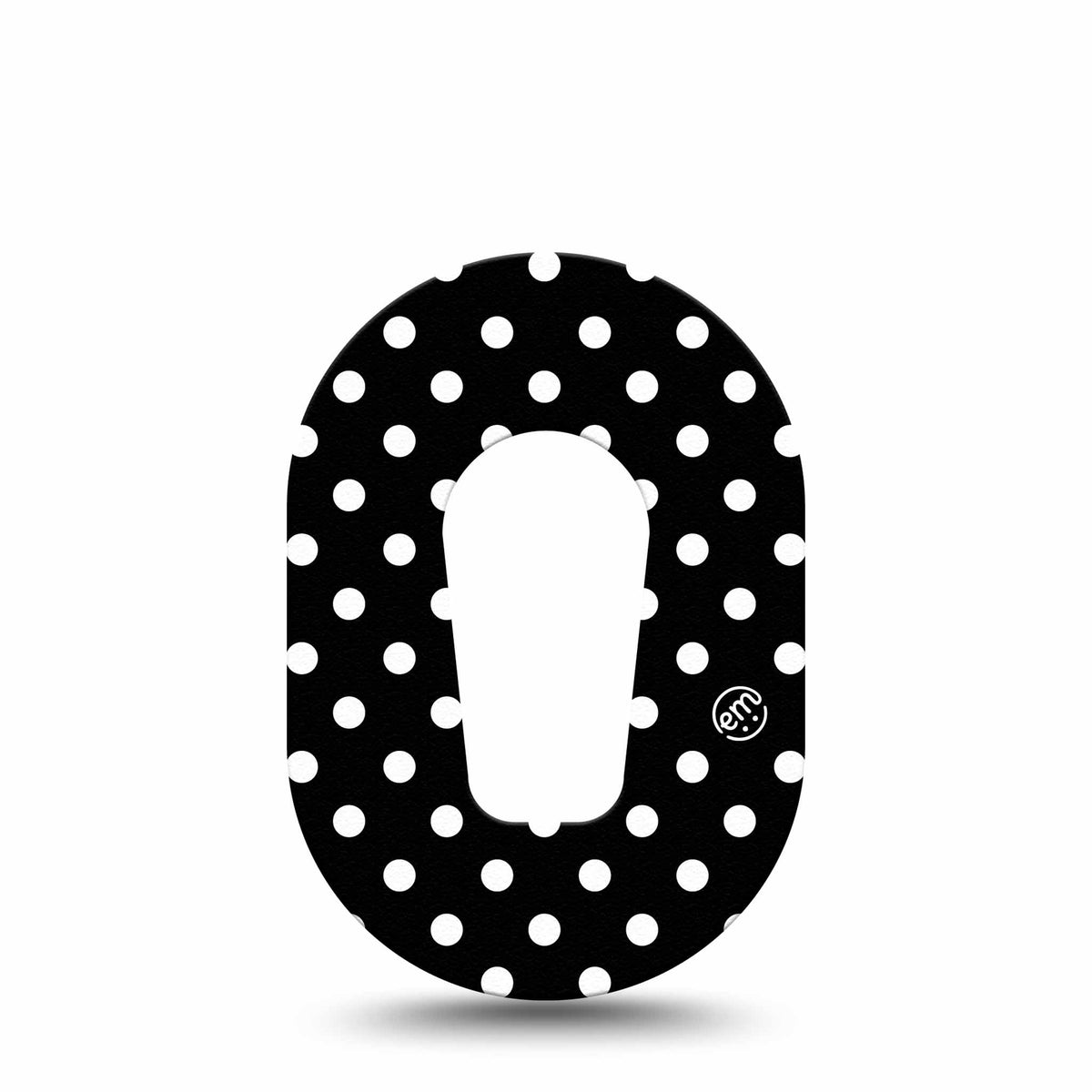ExpressionMed Mini Black &amp; White Polka Dot Adhesive Patch Dexcom G6/One
