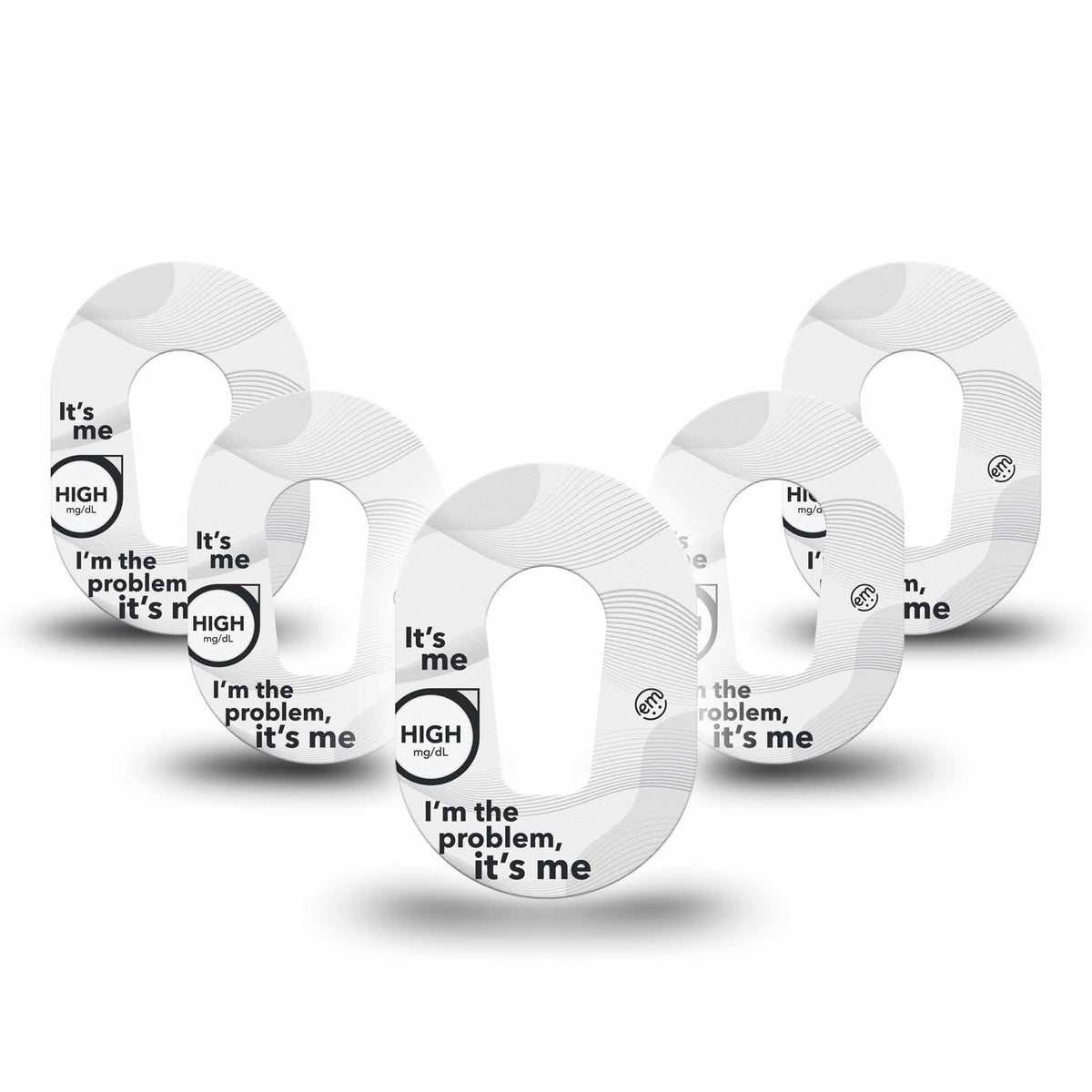 ExpressionMed Mini High I&#39;m The Problem Adhesive Patch Dexcom G6/One