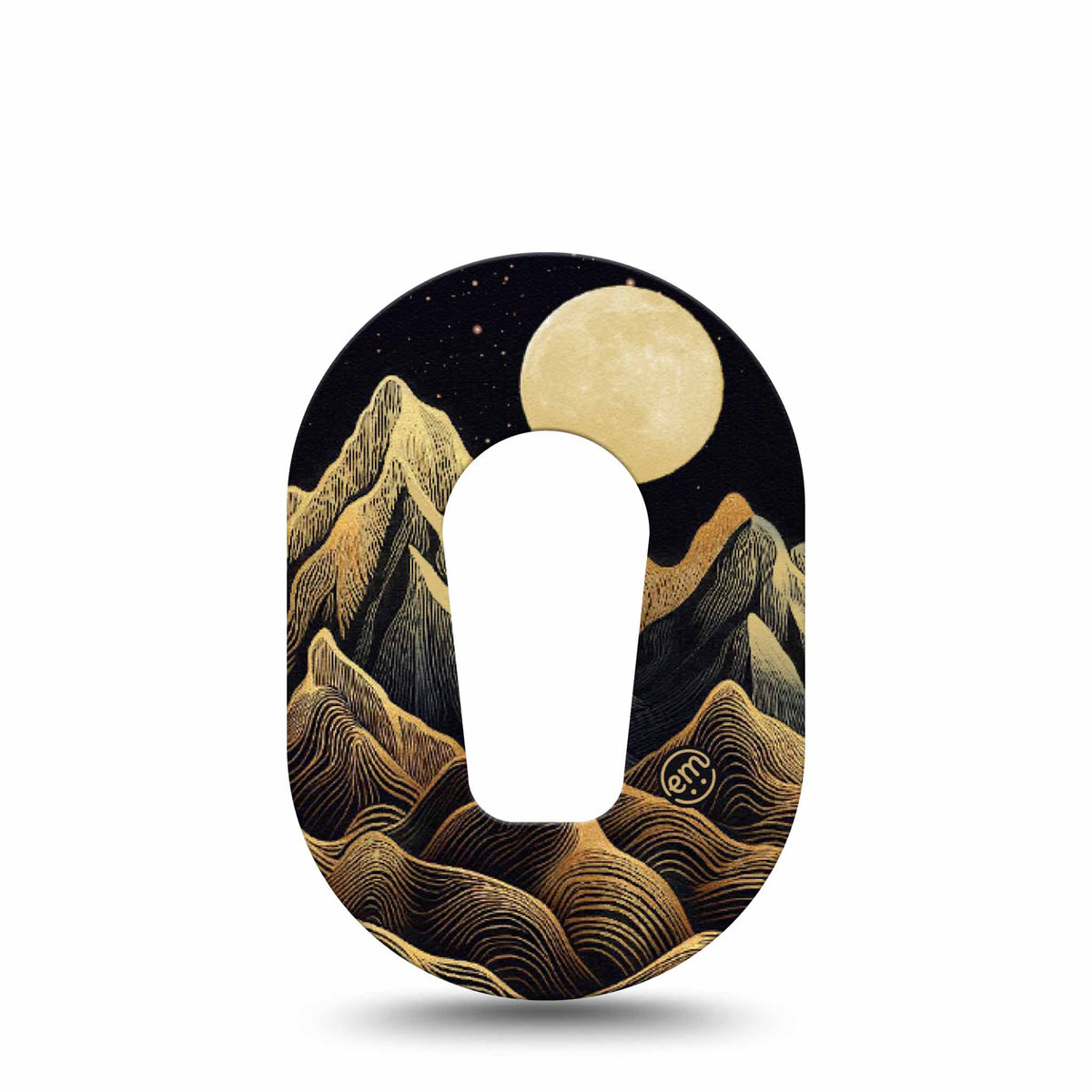 ExpressionMed Mini Black Mountain Adhesive Patch Dexcom G6/One