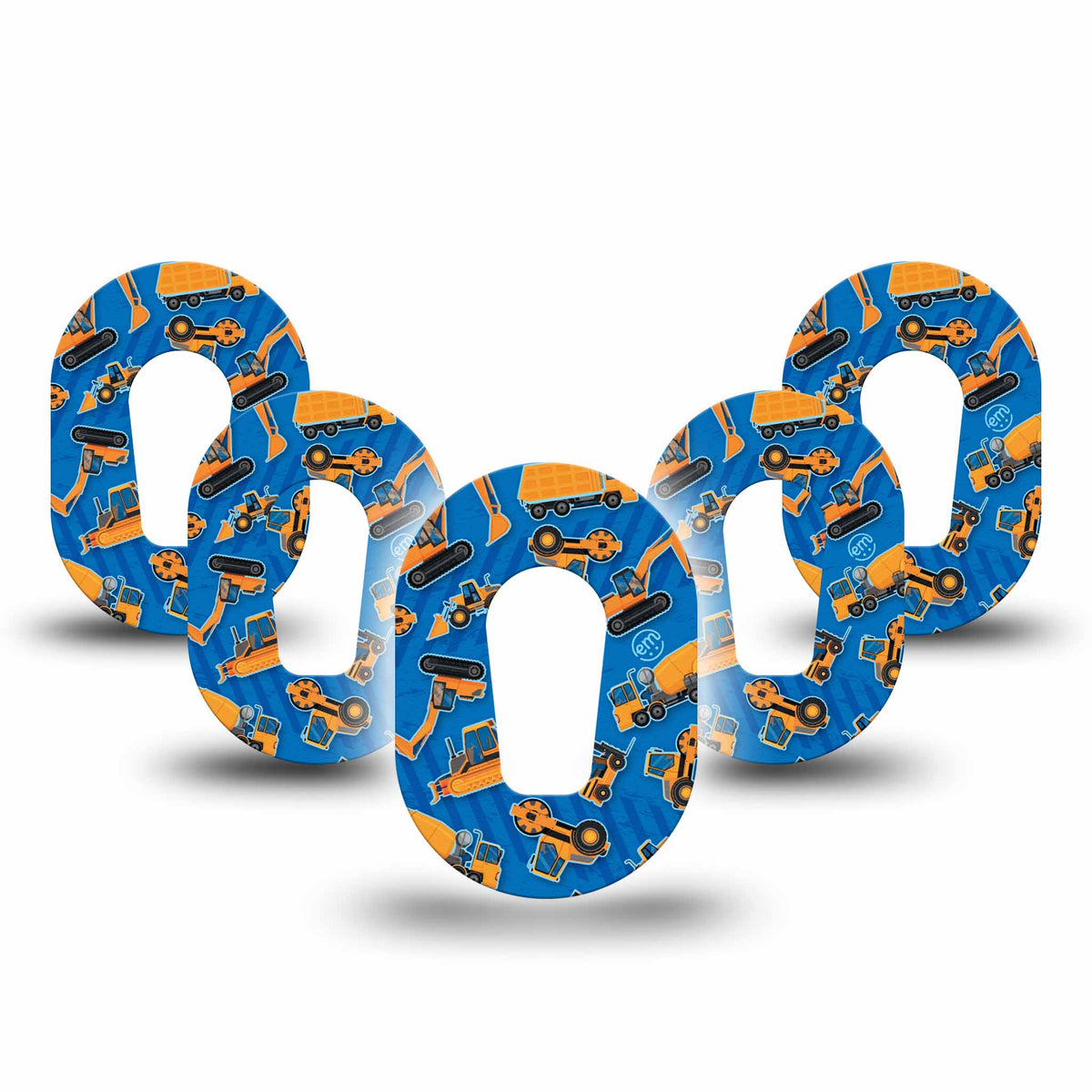 ExpressionMed Mini Construction Trucks Adhesive Patch Dexcom G6/One