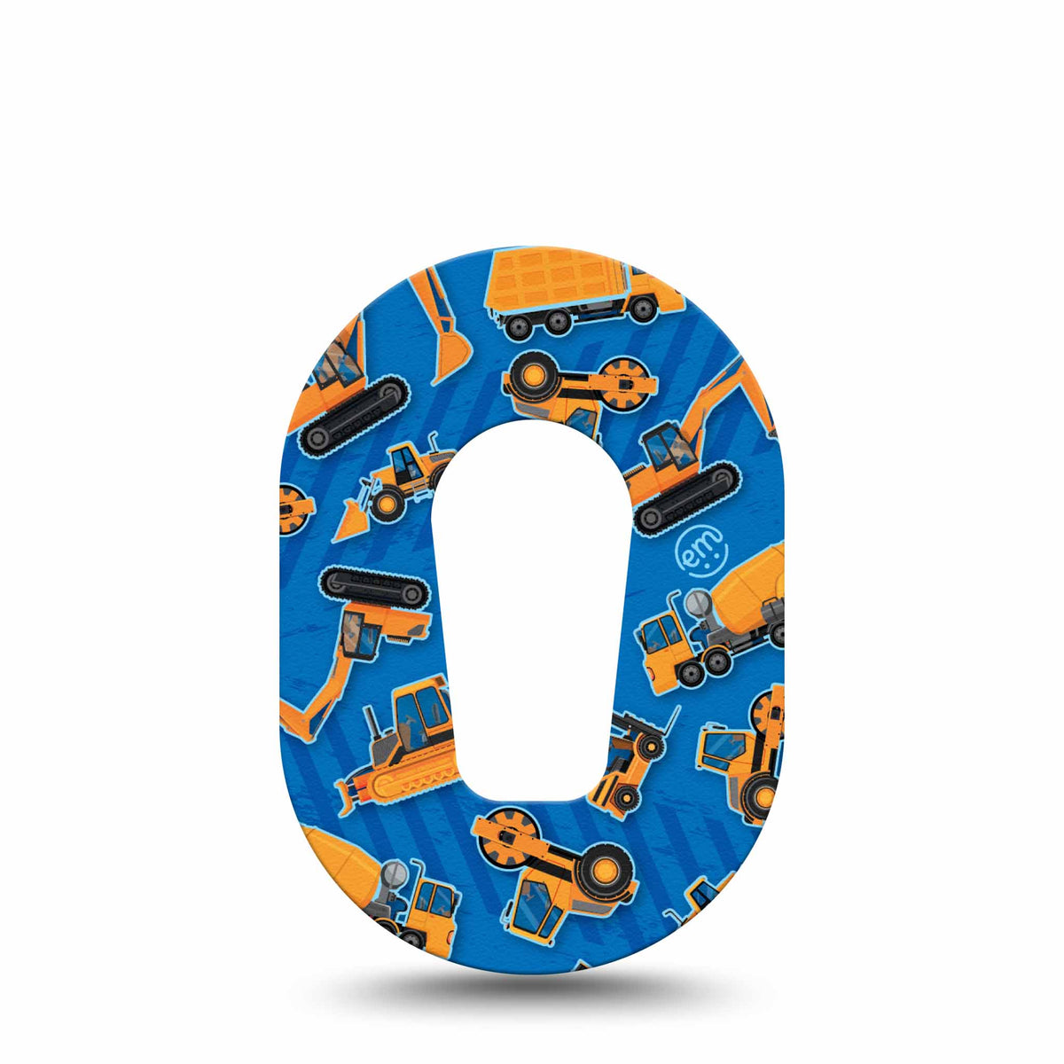 ExpressionMed Mini Construction Trucks Adhesive Patch Dexcom G6/One