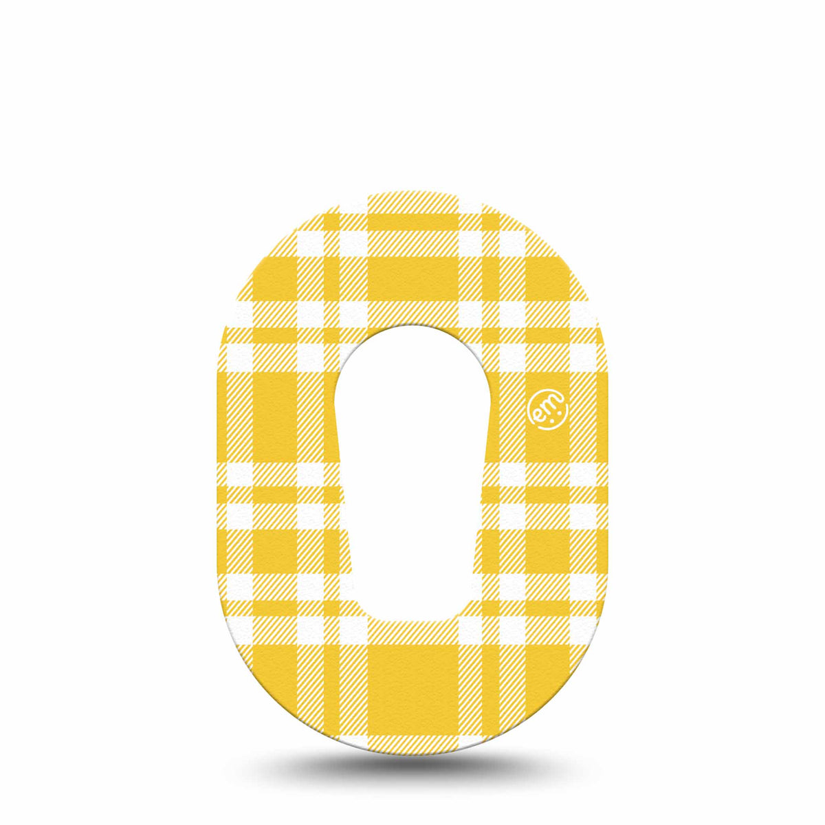 ExpressionMed Mini Yellow Gingham Adhesive Patch Dexcom G6/One