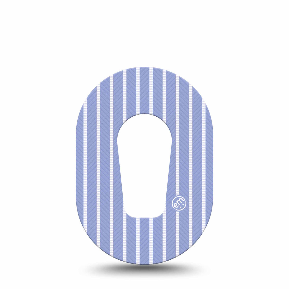 ExpressionMed Mini Blue Stripes Adhesive Patch Dexcom G6/One