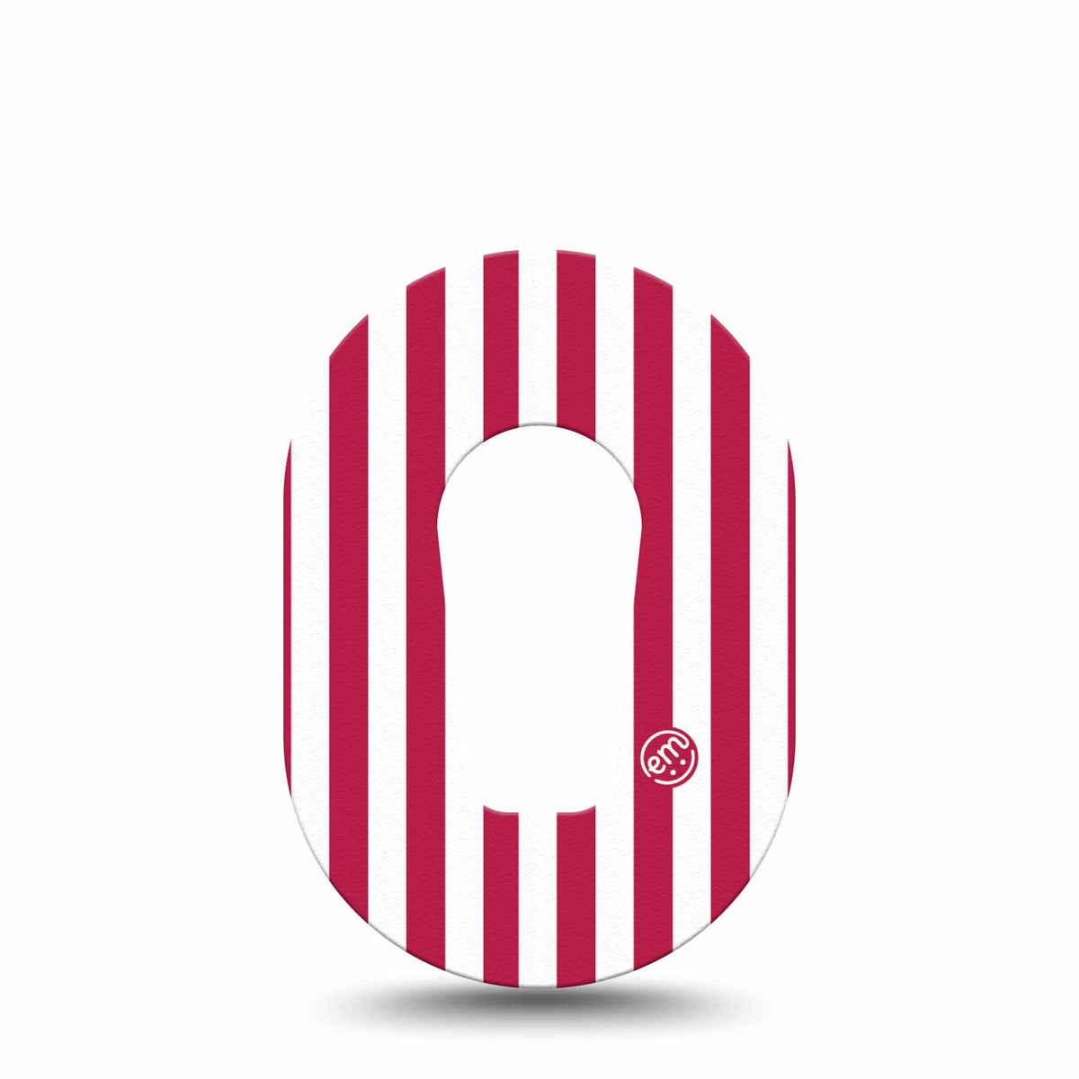 ExpressionMed Mini Red Stripes Adhesive Patch Dexcom G6/One