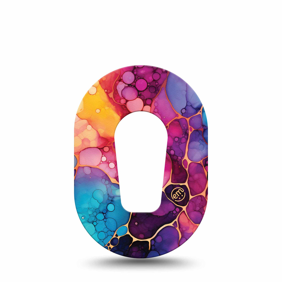 ExpressionMed Mini Rainbow Ink Adhesive Patch Dexcom G6/One
