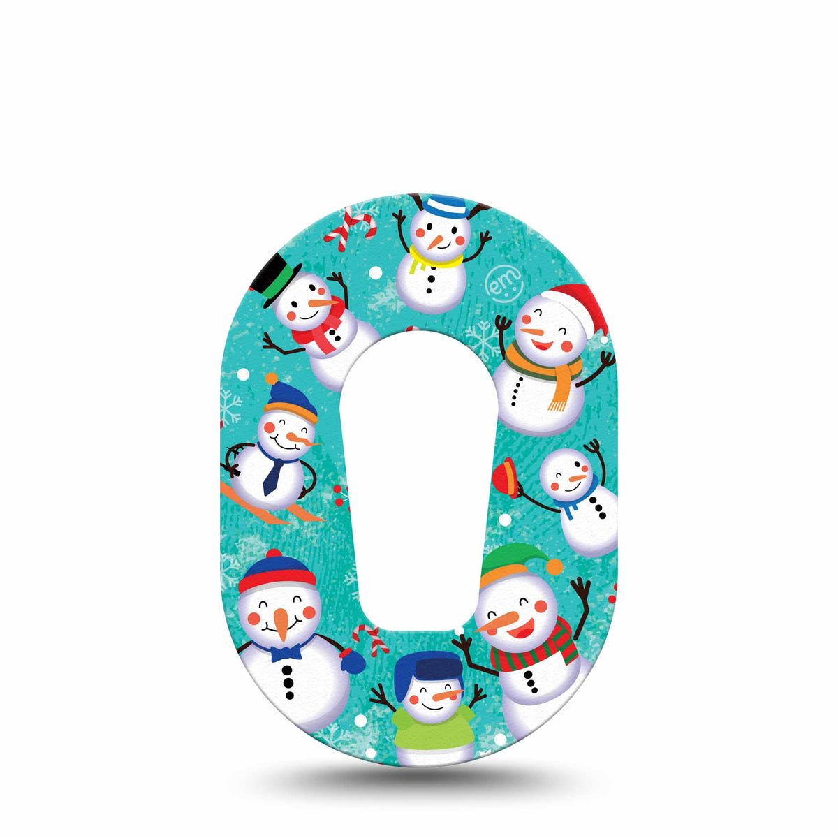 ExpressionMed Mini Snowman Celebration Adhesive Patch Dexcom G6/One