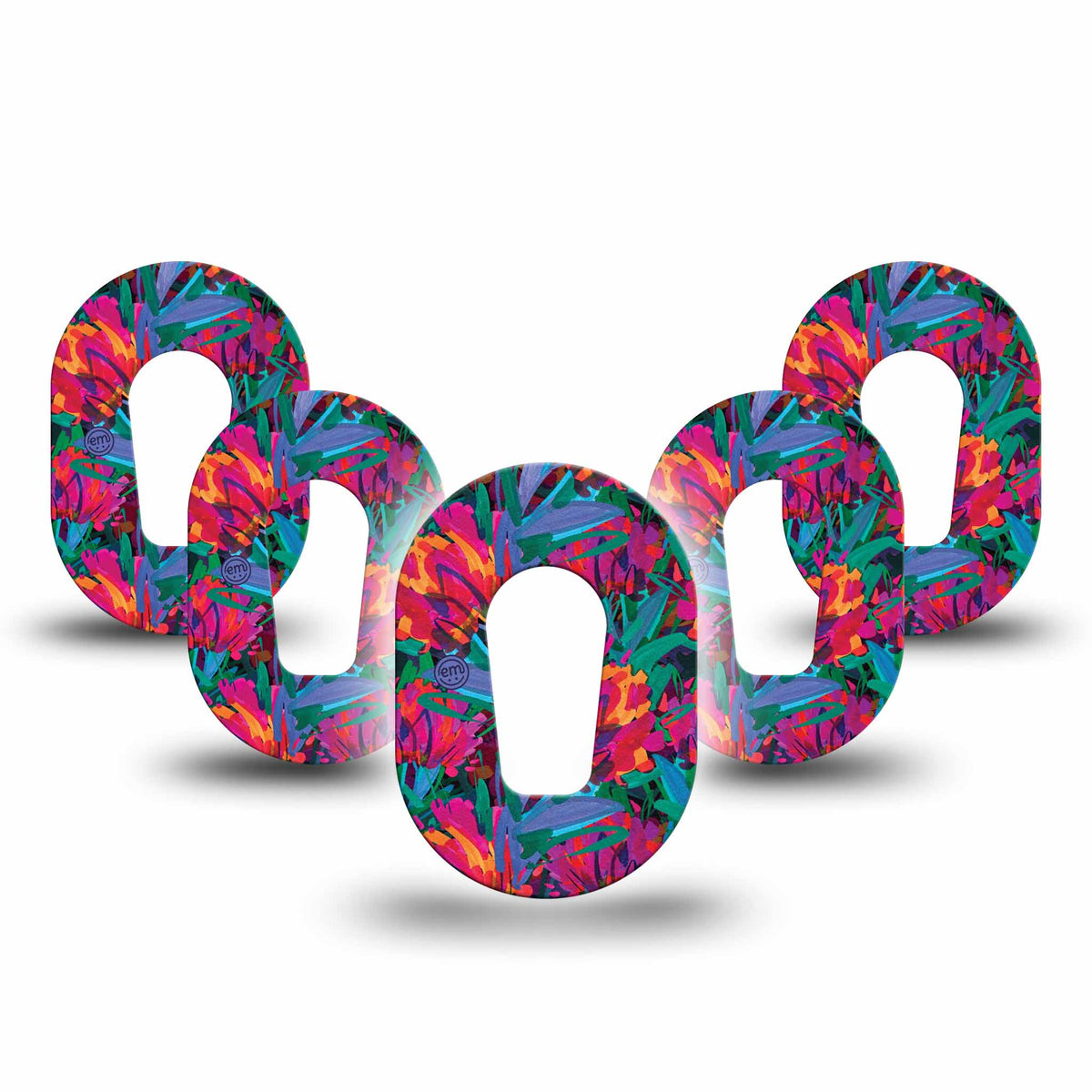 ExpressionMed Mini Bold Petals Adhesive Patch Dexcom G6/One