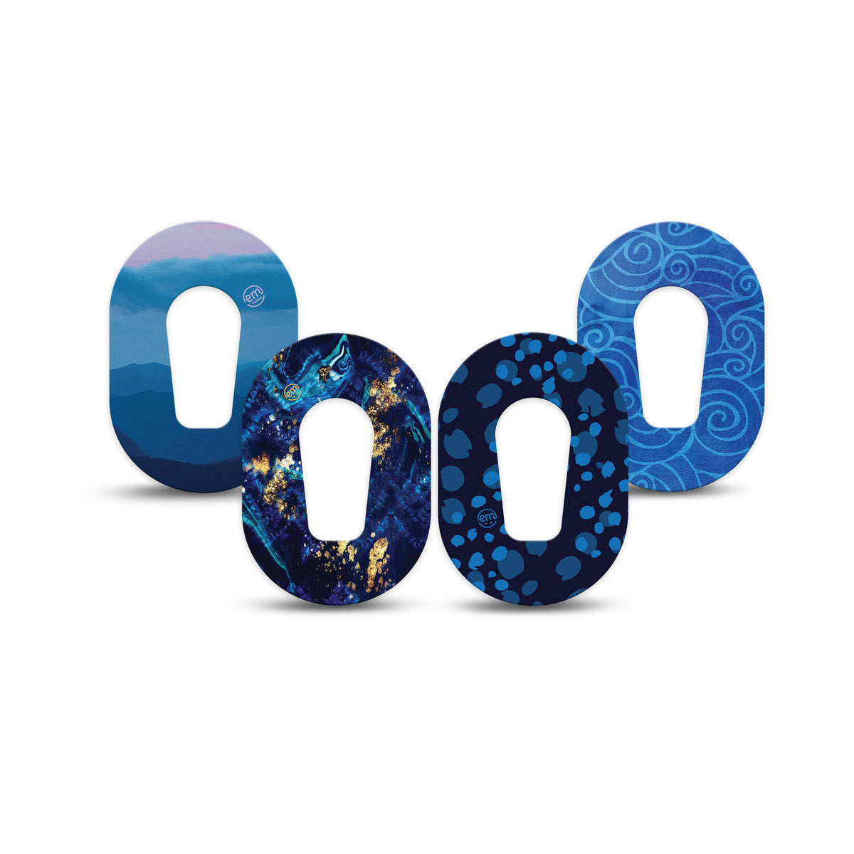 ExpressionMed Mini Deep Currents Variety 4 Patch Pack Dexcom G6/One