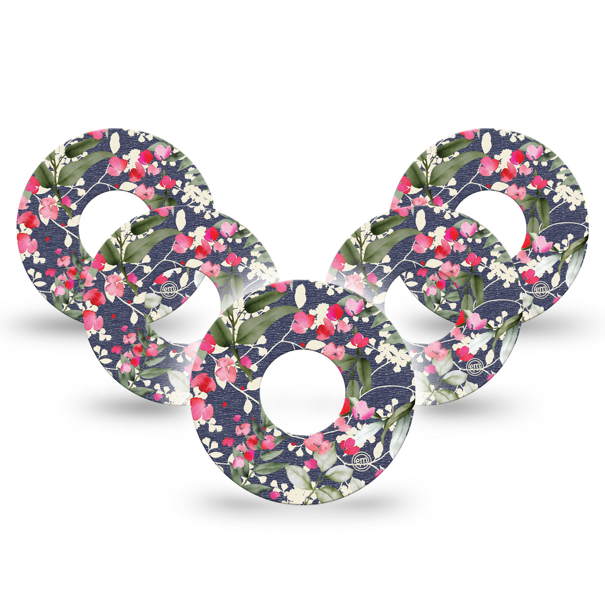 ExpressionMed Denim Flowers Adhesive Patch Infusion Set