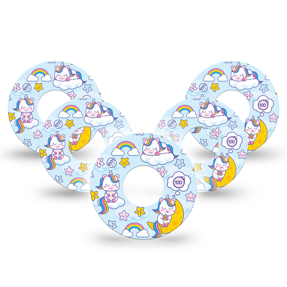 ExpressionMed Sleeping Unicorns Adhesive Patch Infusion Set