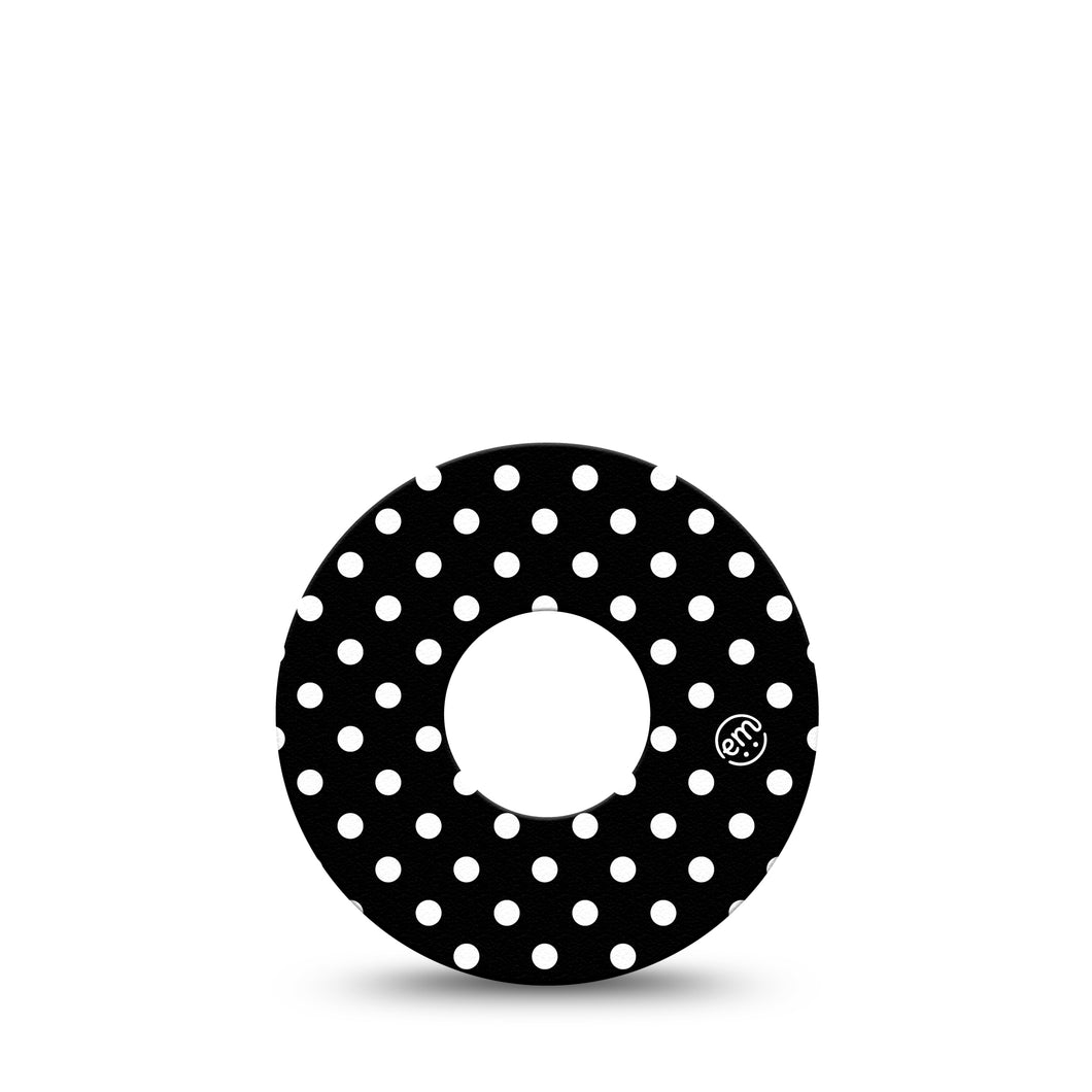 ExpressionMed Black & White Polka Dot Adhesive Patch Infusion Set