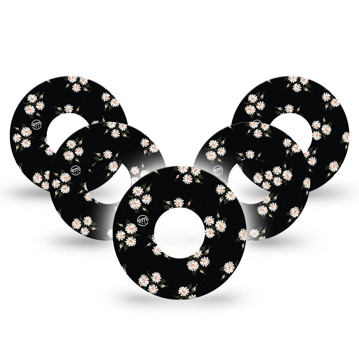 ExpressionMed Black Daisies Adhesive Patch Infusion Set