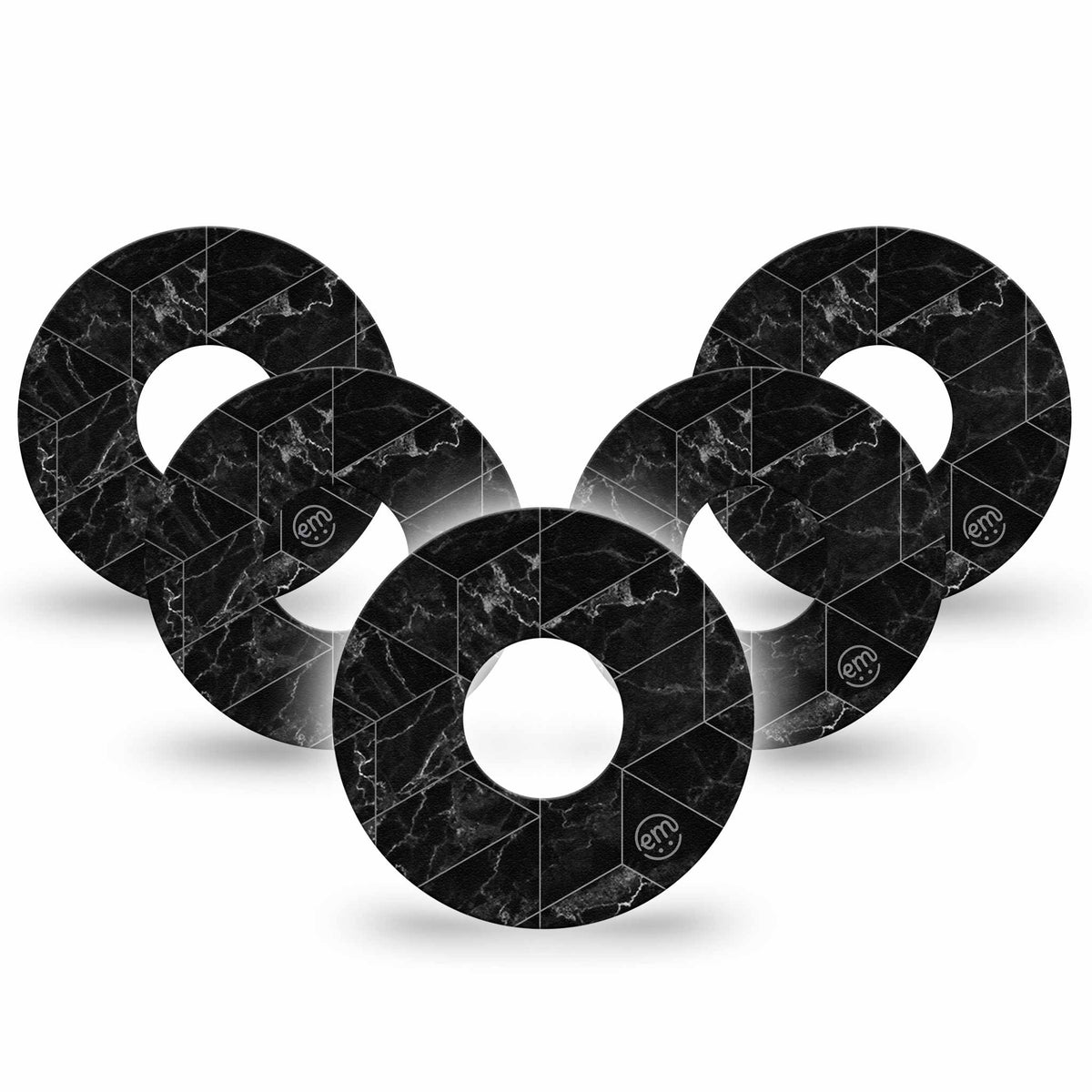ExpressionMed Black Marble Adhesive Patch Infusion Set