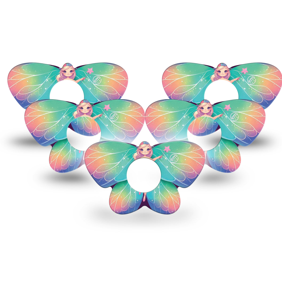 ExpressionMed Fairy Butterfly Shape Adhesive Patch Infusion Set