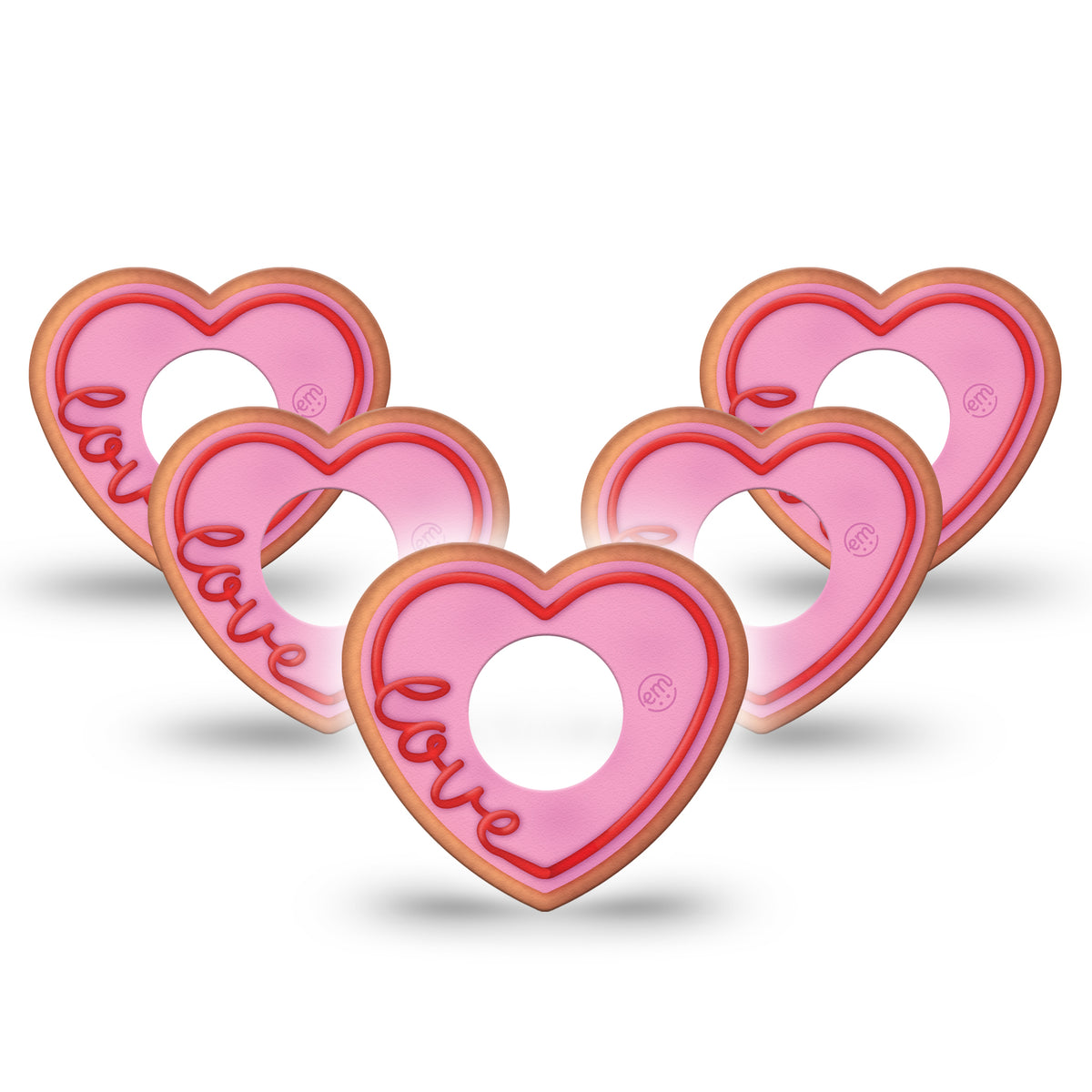 ExpressionMed Love Cookie Heart Shaped Adhesive Patch Infusion Set