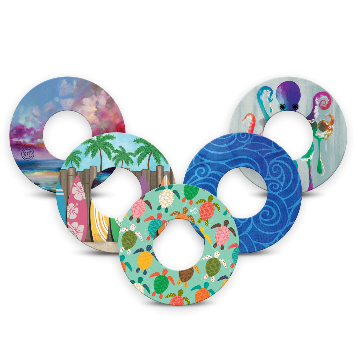 ExpressionMed Freestyle Libre 2 Sand and Sea Variety Patch 5 Pack