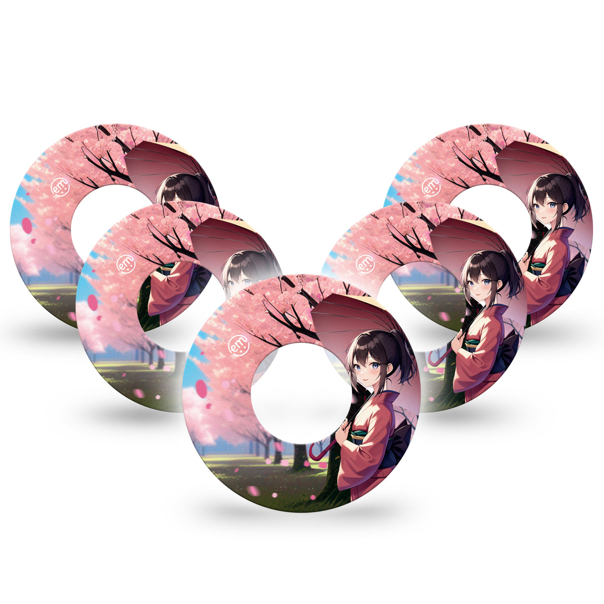ExpressionMed Cherry Blossom Anime Adhesive Patch Freestyle Libre 2