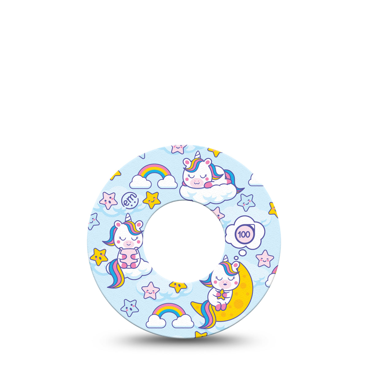 ExpressionMed Sleeping Unicorns Adhesive Patch Freestyle Libre 2