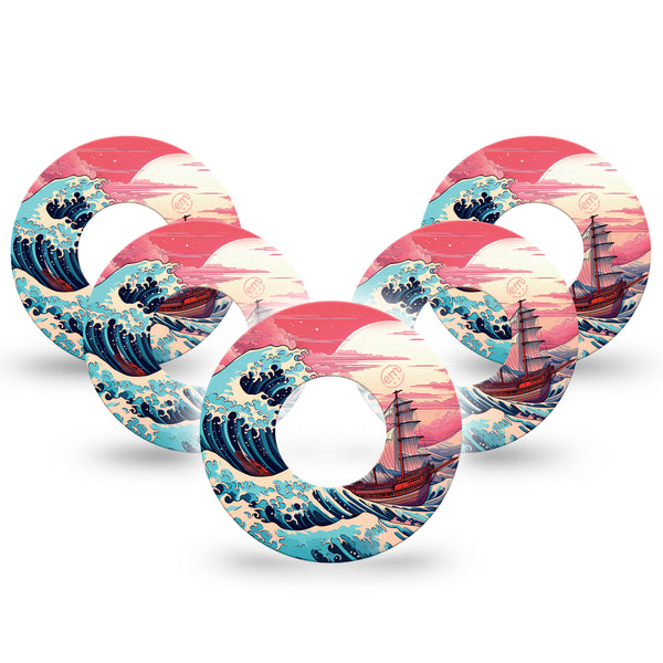 ExpressionMed Great Waves Adhesive Patch Freestyle Libre 2 ...