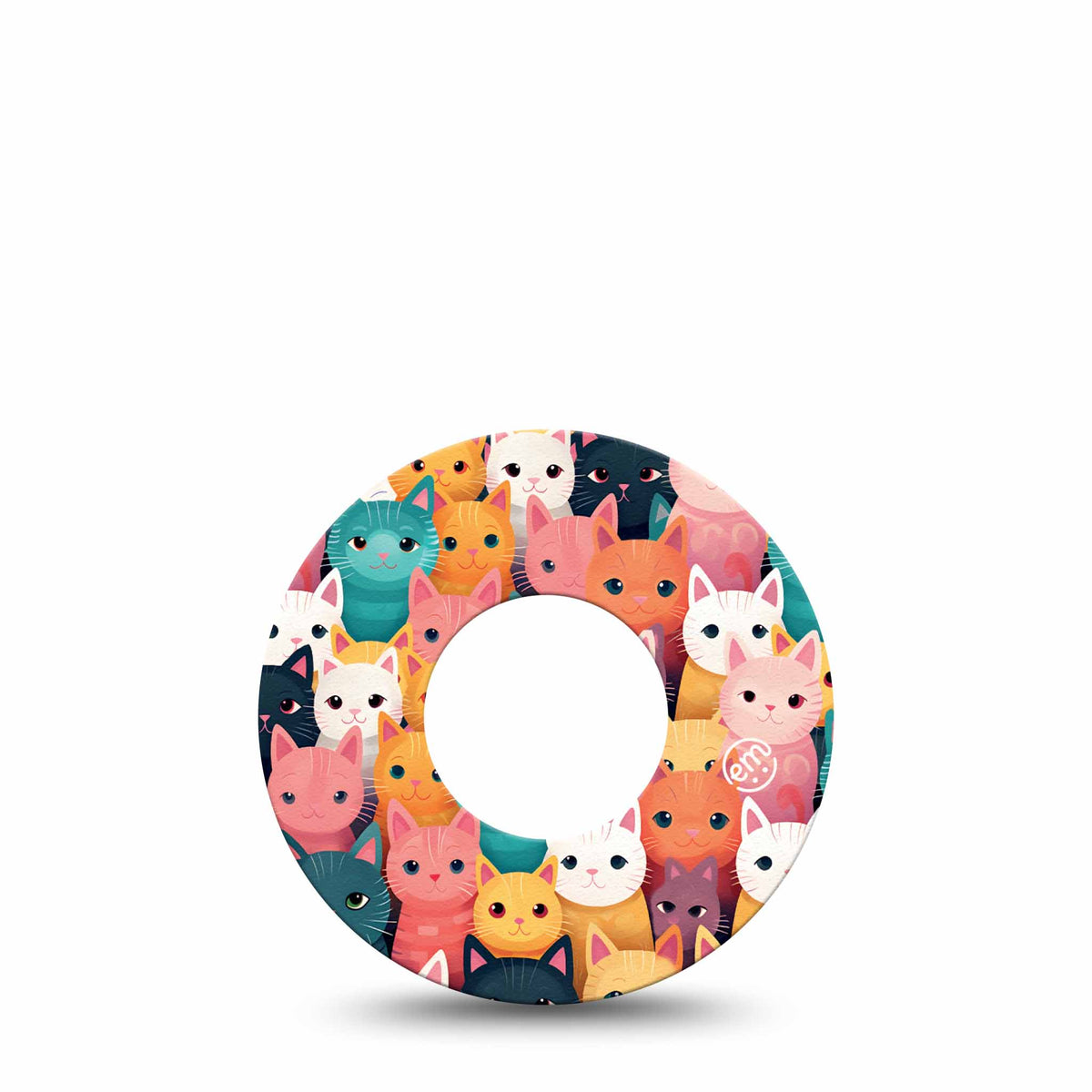 ExpressionMed Rainbow Cats Adhesive Patch Freestyle Libre 2