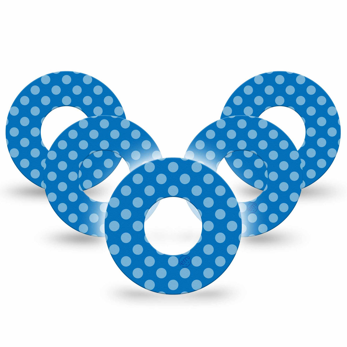 ExpressionMed Blue Polka Dots Adhesive Patch Freestyle Libre 2