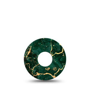 ExpressionMed Green & Gold Marble Adhesive Patch Freestyle Libre 3