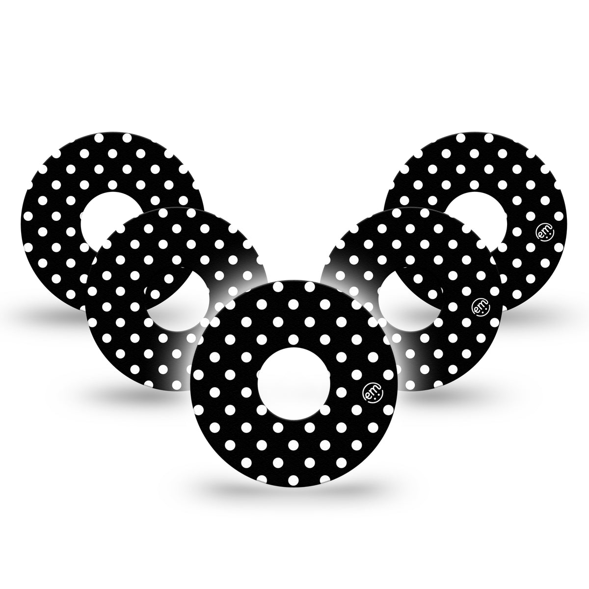 ExpressionMed Black &amp; White Polka Dot Adhesive Patch Freestyle Libre 3