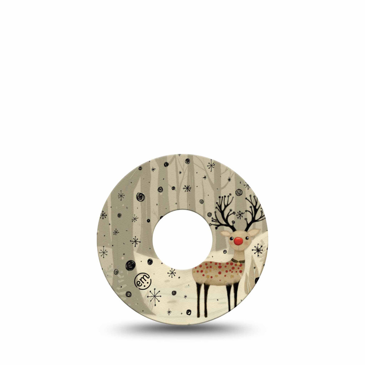 ExpressionMed Woodland Reindeer Adhesive Patch Freestyle Libre 3