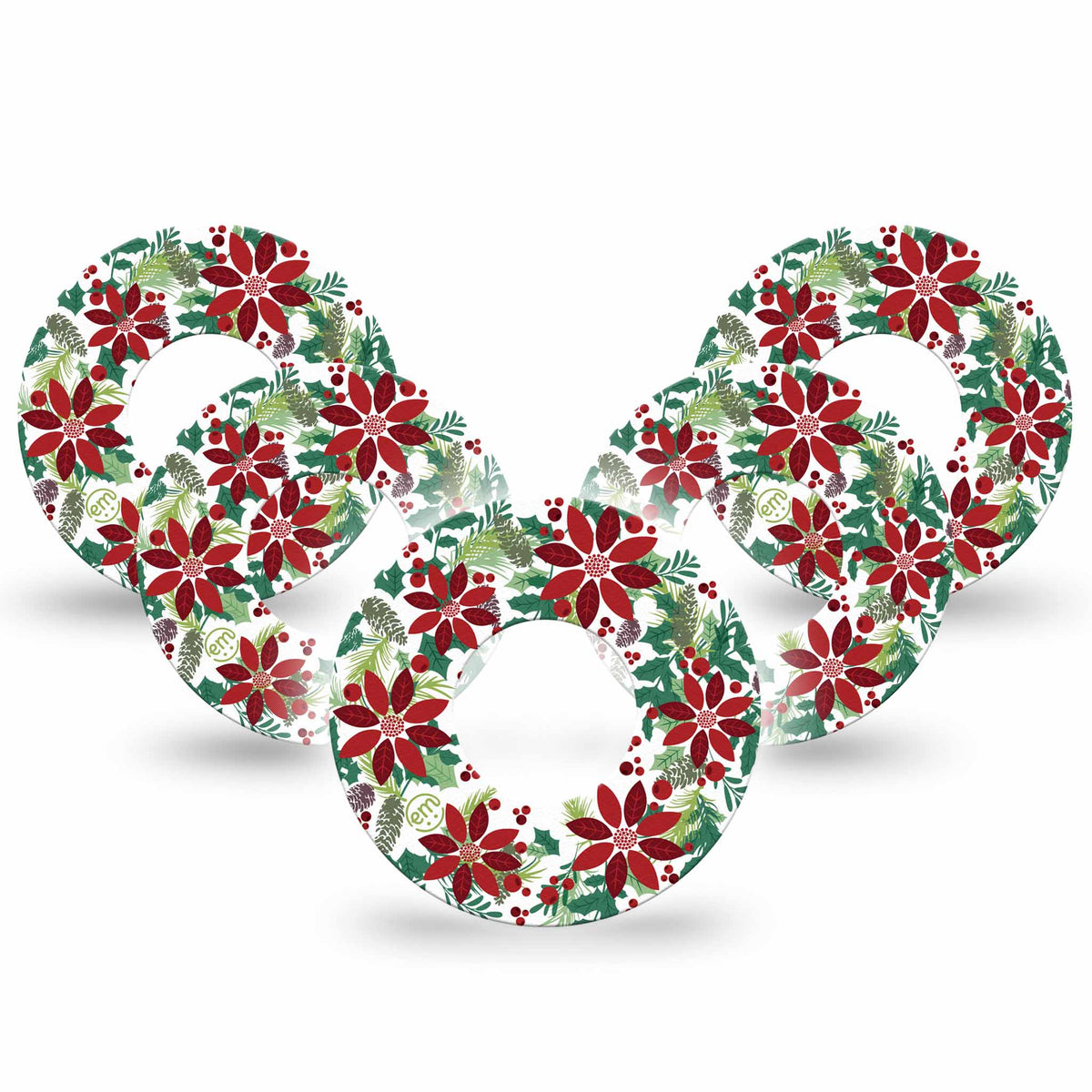 ExpressionMed Christmas Wreath Adhesive Patch Freestyle Libre 2