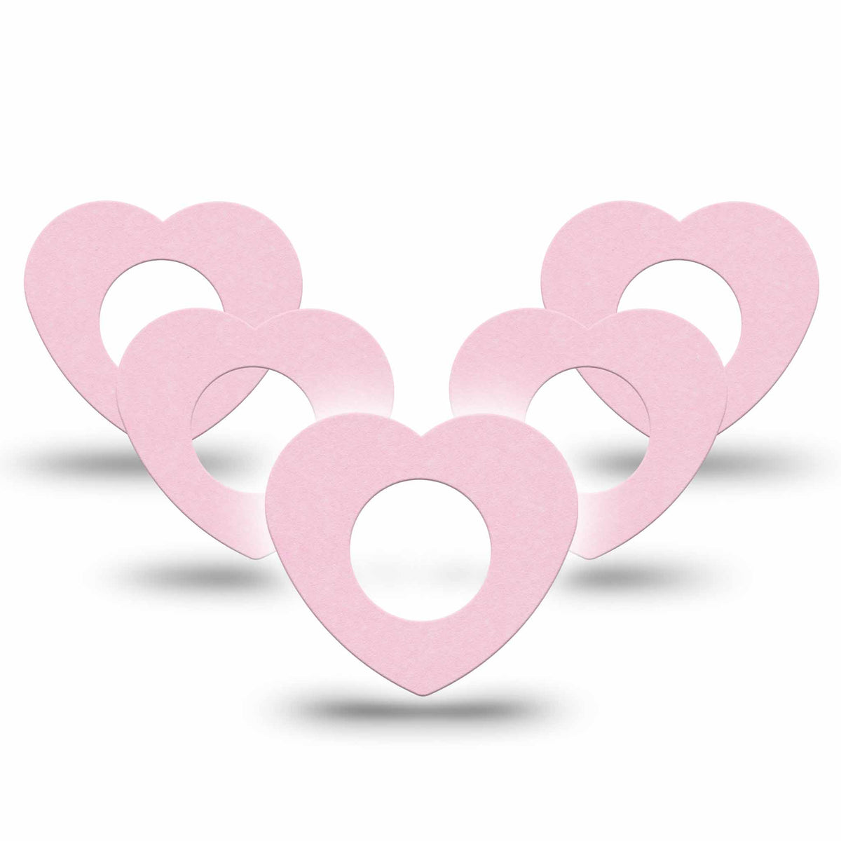 ExpressionMed Baby Pink Heart Shaped Adhesive Patch Freestyle Libre 2