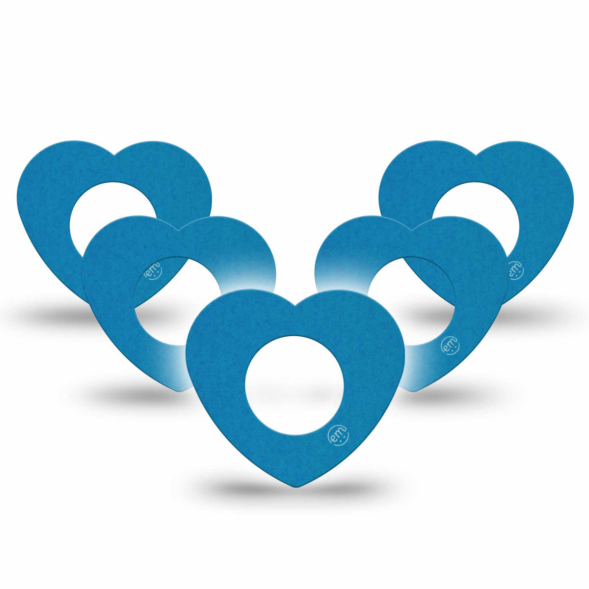 ExpressionMed Teal Heart Shaped Adhesive Patch Freestyle Libre 2