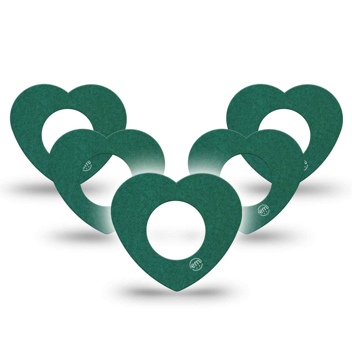 ExpressionMed Forest Green Heart Shaped Adhesive Patch Freestyle Libre 2