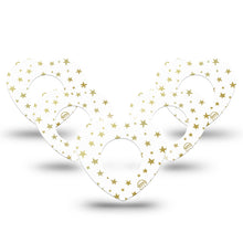 ExpressionMed Twinkling Stars Heart Shaped Adhesive Patch Freestyle Libre 2