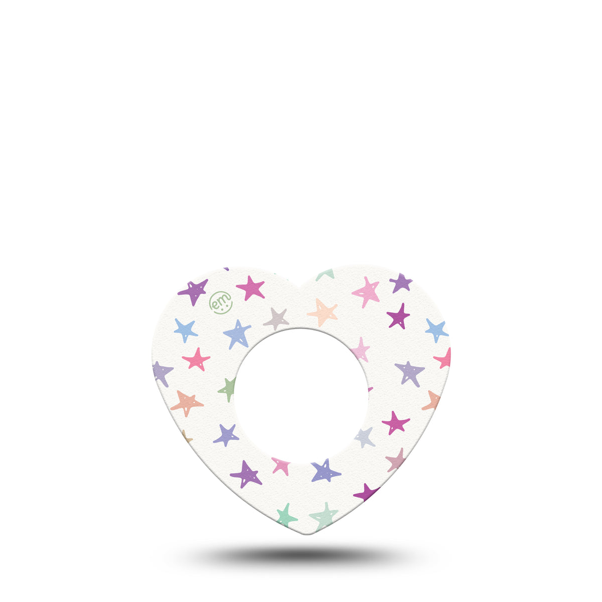 ExpressionMed Bright Stars Heart Shaped Adhesive Patch Freestyle Libre 2