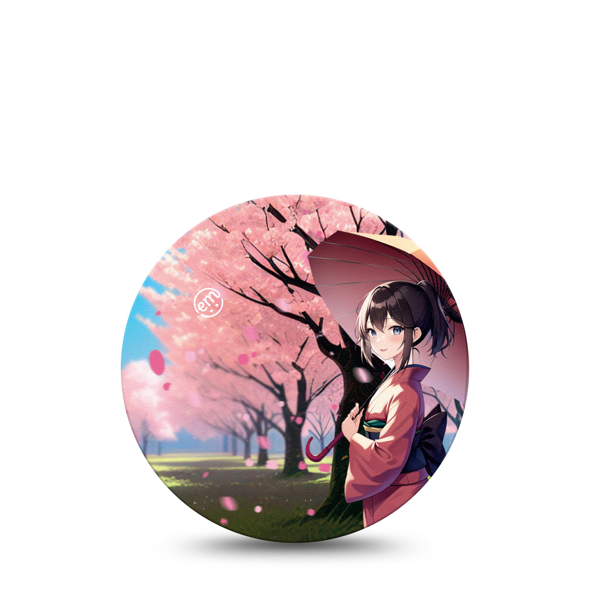 ExpressionMed OverPatch Cherry Blossom Anime Adhesive Patch Freestyle Libre 2 or 3