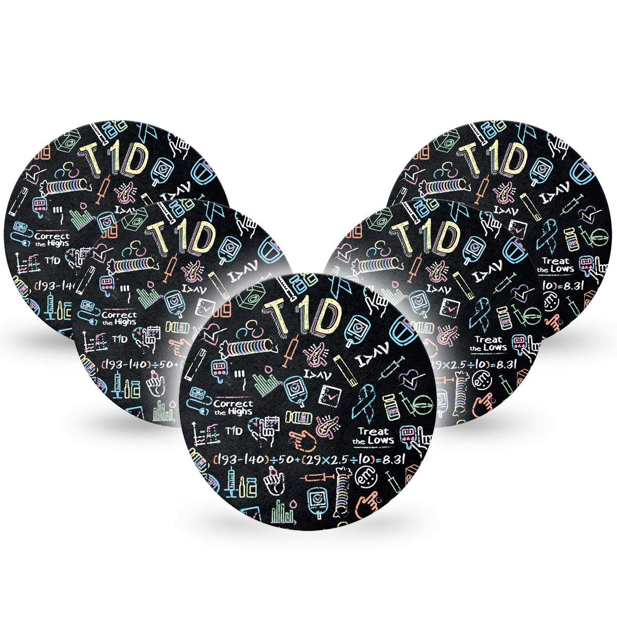 ExpressionMed OverPatch T1D Life Adhesive Patch Freestyle Libre 2 or 3