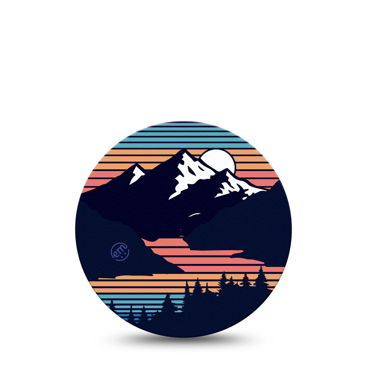 ExpressionMed OverPatch Retro Mountains Adhesive Patch Freestyle Libre 2 or 3