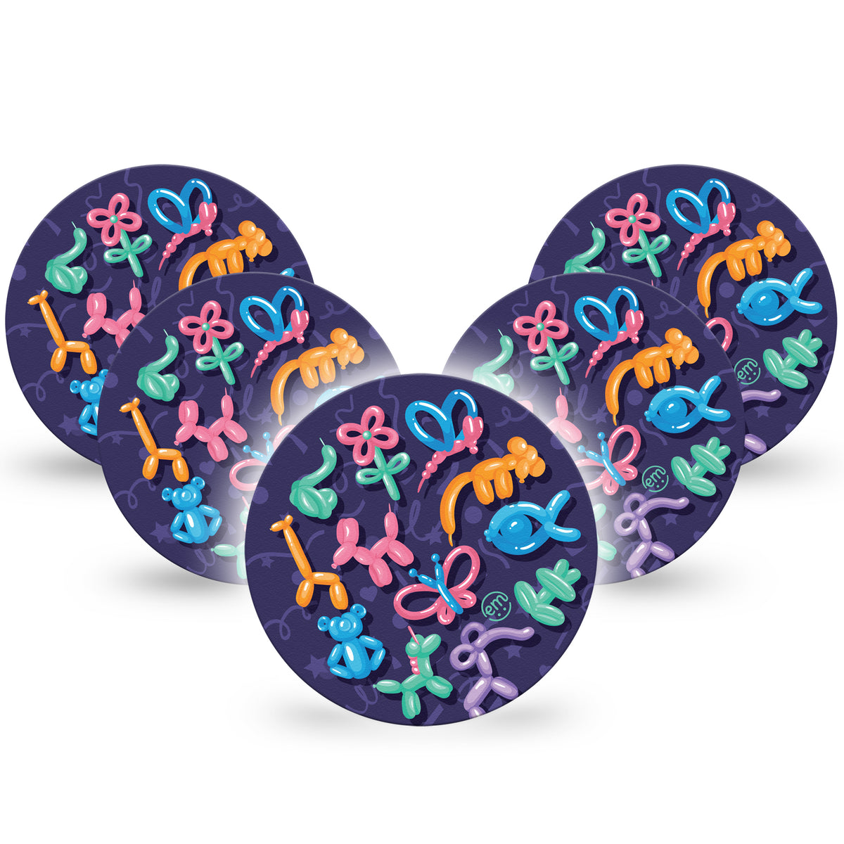 ExpressionMed OverPatch Balloon Animals Adhesive Patch Freestyle Libre 2 or 3