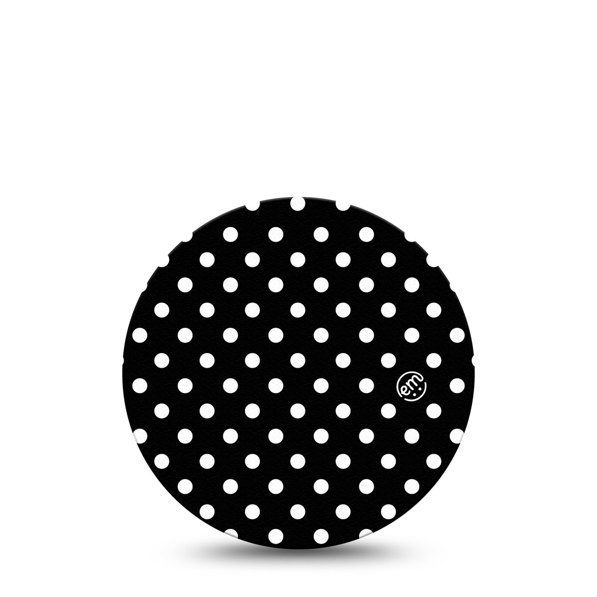 ExpressionMed OverPatch Black &amp; White Polka Dot Adhesive Patch Freestyle Libre 2 or 3