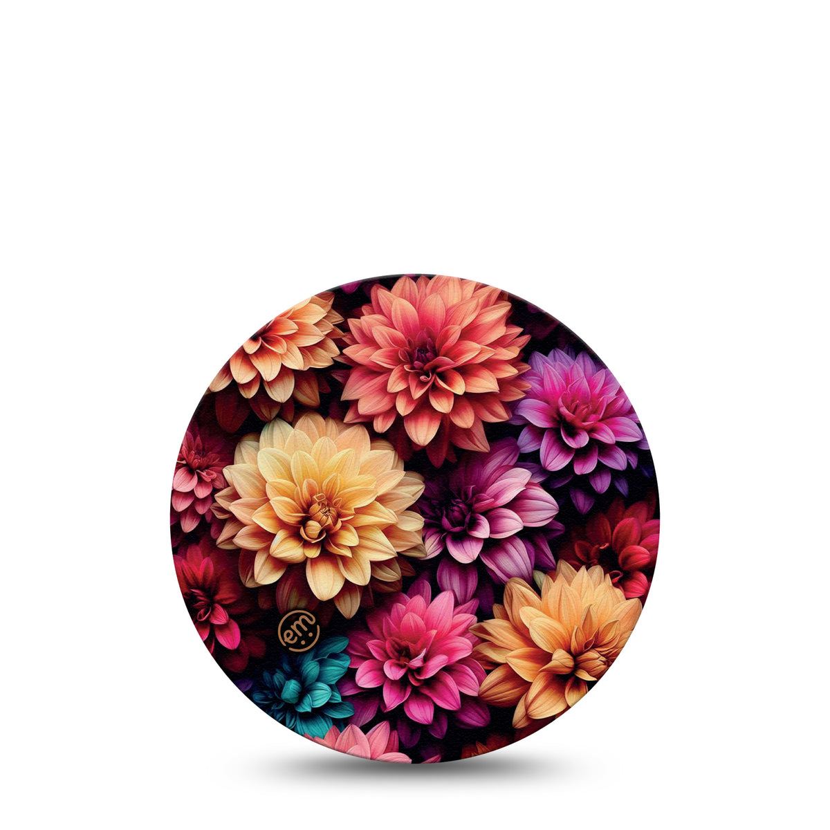 ExpressionMed OverPatch Dahlia Bouquet Adhesive Patch Freestyle Libre 2 or 3