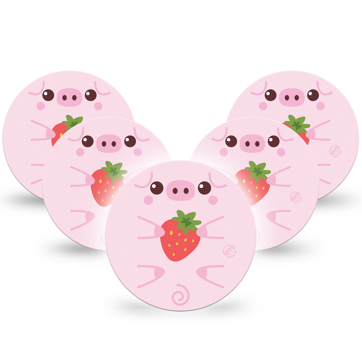 ExpressionMed OverPatch Strawberry Piglet Adhesive Patch Freestyle Libre 2 or 3