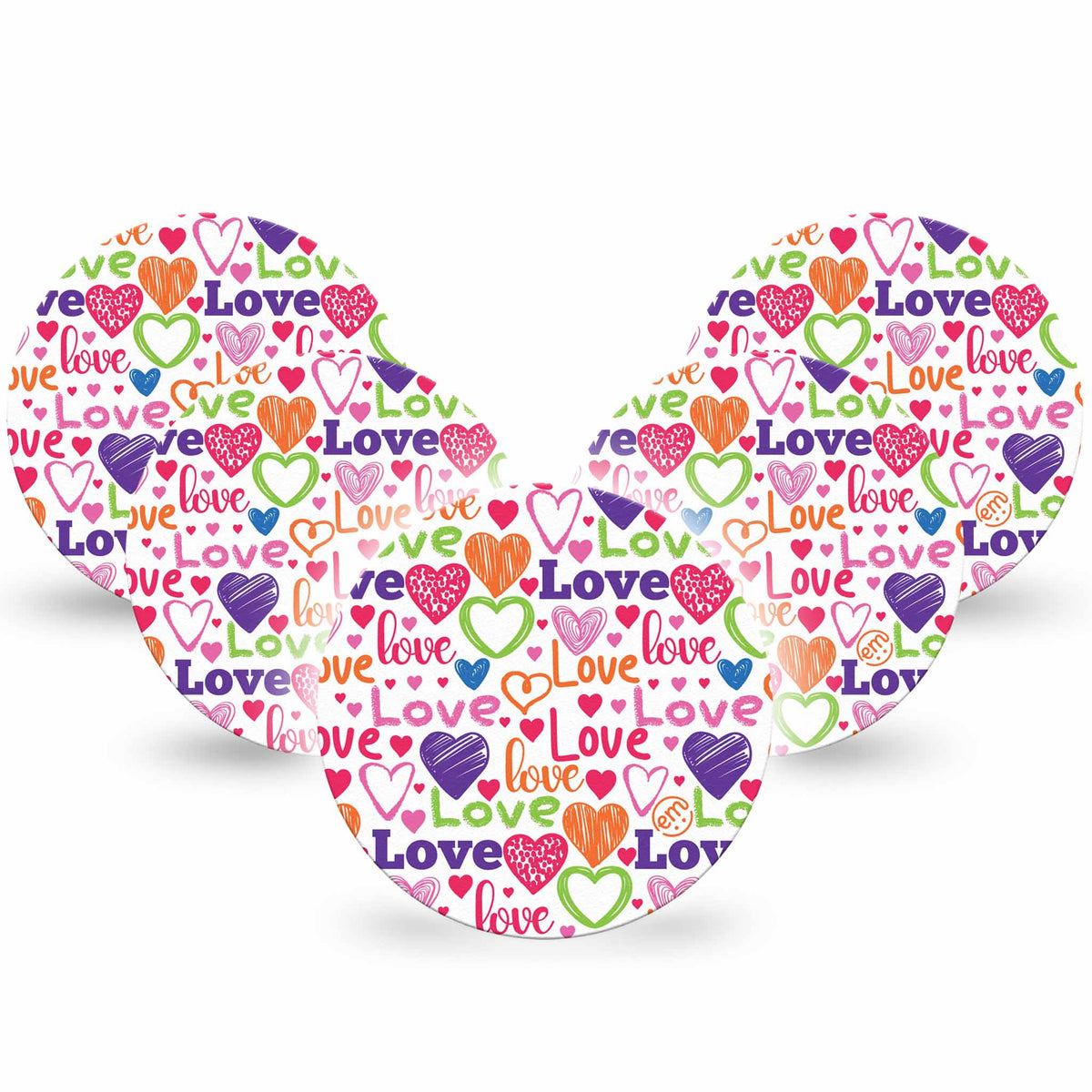 ExpressionMed OverPatch Abundance of Love Adhesive Patch Freestyle Libre 2 or 3