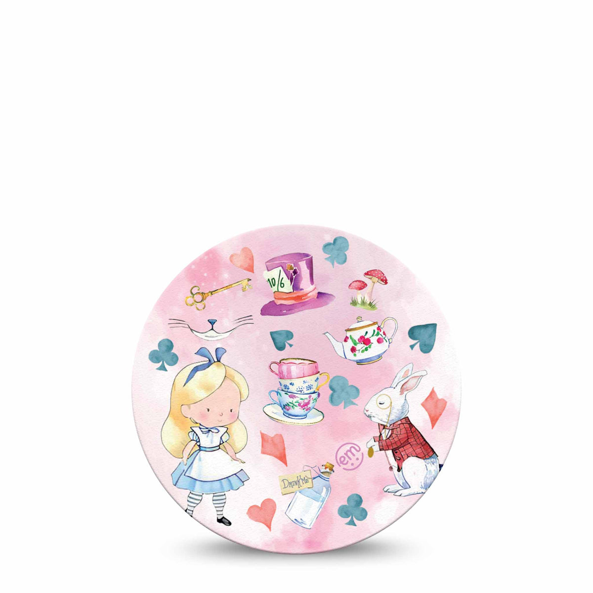 ExpressionMed OverPatch Alice in Wonderland Adhesive Patch Freestyle Libre 2 or 3