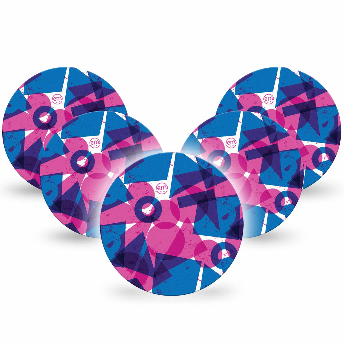 ExpressionMed OverPatch Violet Vortex Adhesive Patch Freestyle Libre 2 or 3