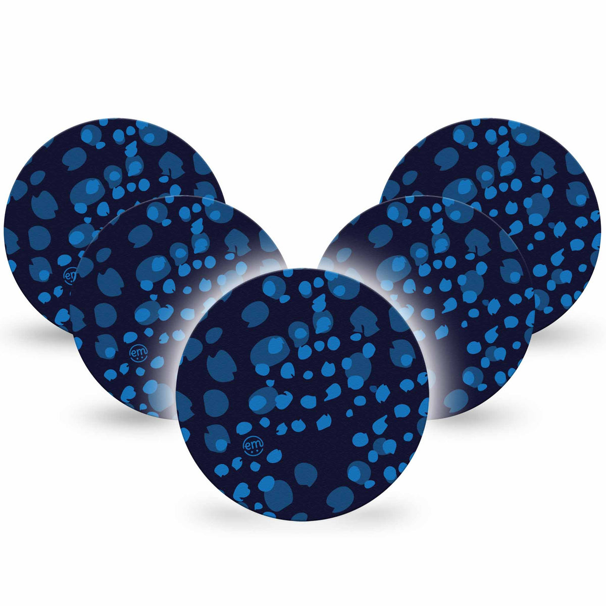 ExpressionMed OverPatch Blue Drops Adhesive Patch Freestyle Libre 2 or 3