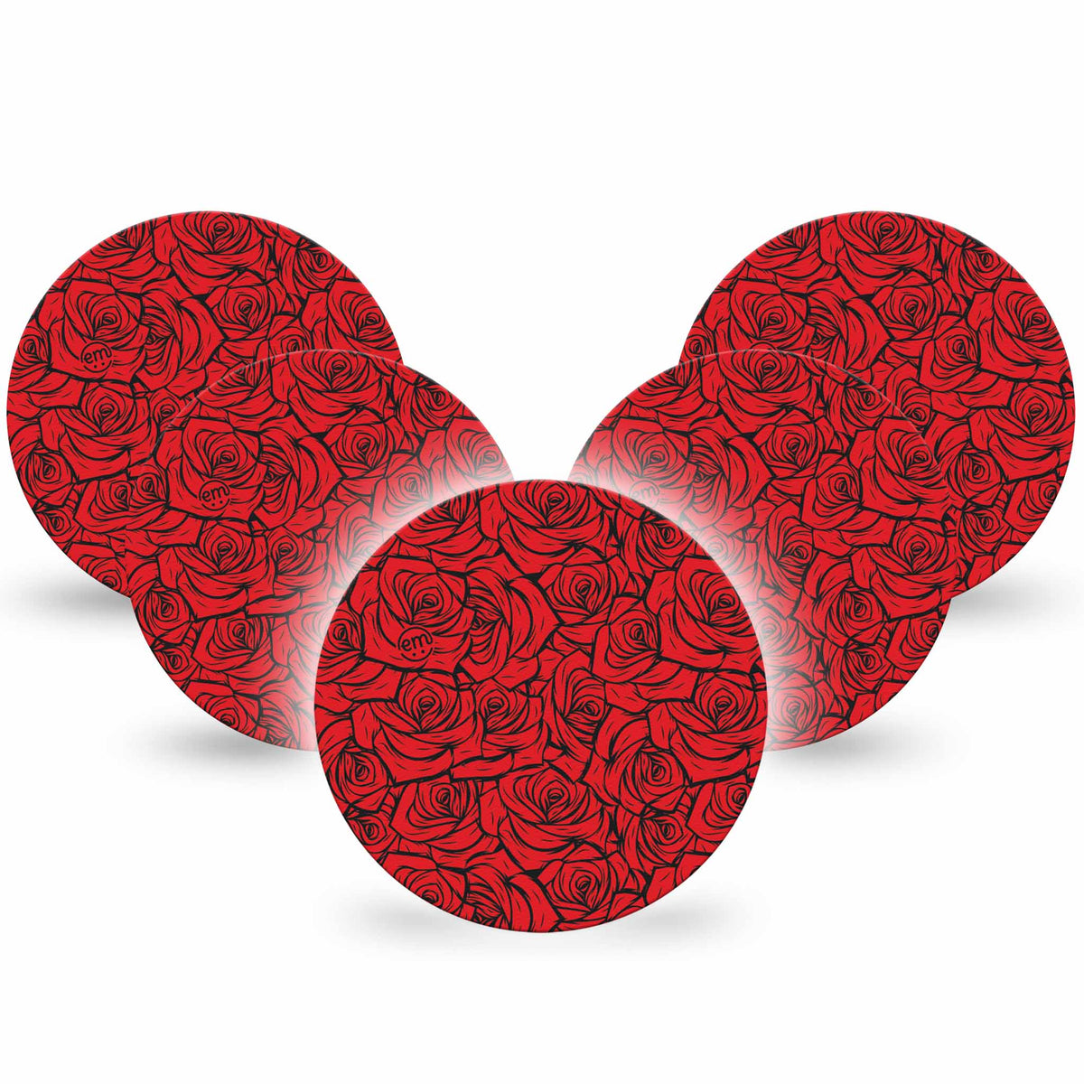 ExpressionMed OverPatch Roses Adhesive Patch Freestyle Libre 2 or 3