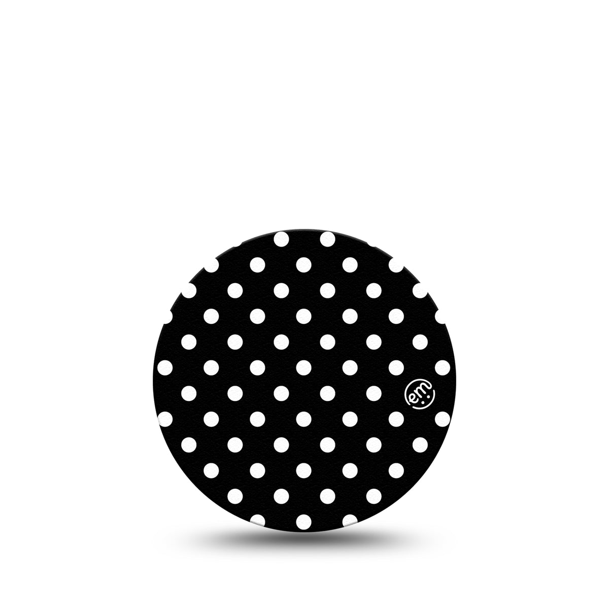 ExpressionMed OverPatch Black &amp; White Polka Dot Adhesive Patch Freestyle Libre 3