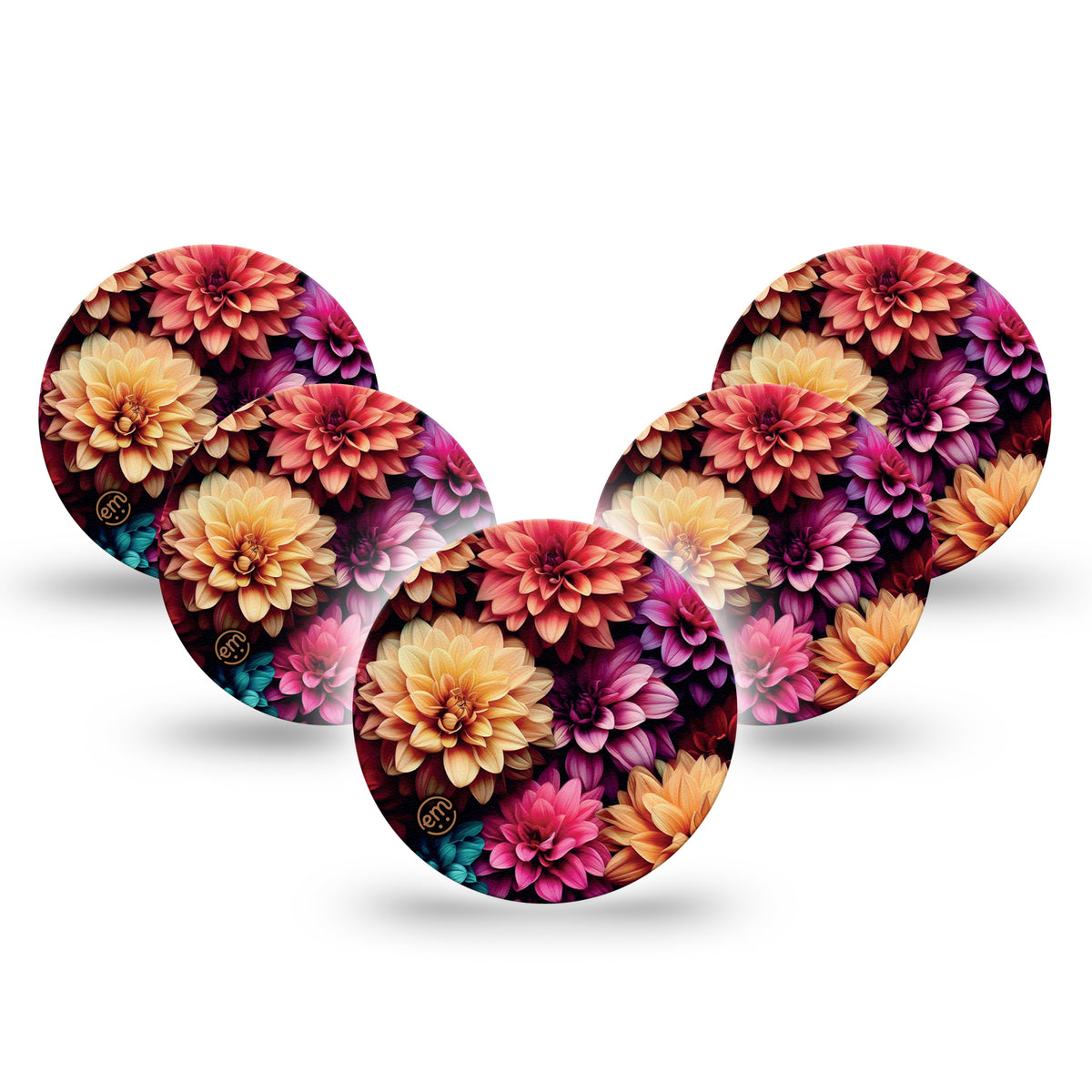 ExpressionMed OverPatch Dahlia Bouquet Adhesive Patch Freestyle Libre 3