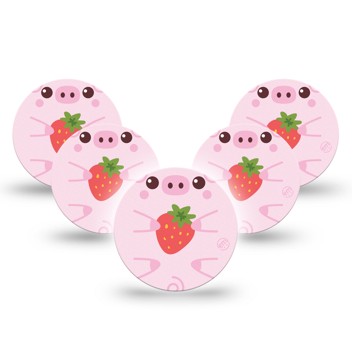 ExpressionMed OverPatch Strawberry Piglet Adhesive Patch Freestyle Libre 3