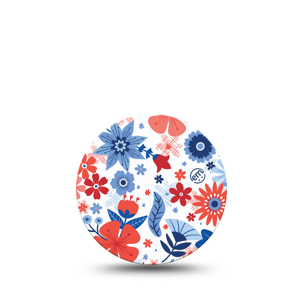 ExpressionMed OverPatch July Flowers Adhesive Patch Freestyle Libre 3